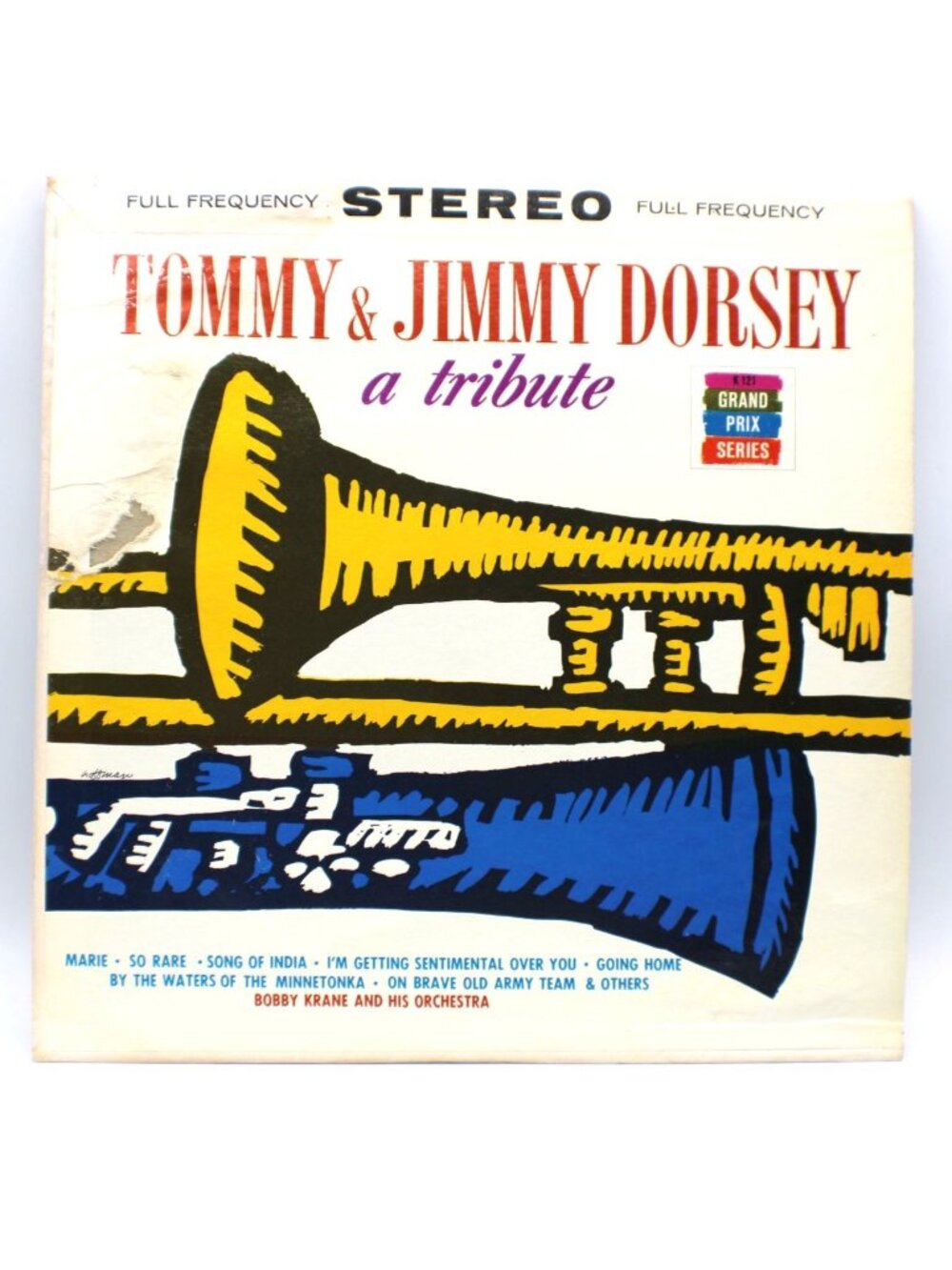 Tommy & Jimmy Dorsey A Tribute Vinyl 33 1/3 LP Stereo Grand Prix Series Vtg USA